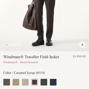 🔥 Loro Piana Windmate Traveller Field Jacket — Caramel Syrup 🔥